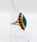 Bague 53 Bague marquise or jaune, chrysoprase et grenats (circa 1890) 58 Facettes A05098
