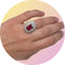 Bague Bague en or gris sertie d’un rubis naturel 58 Facettes 258996
