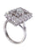 Bague 53 Bague or blanc diamants années 50' 58 Facettes 090641