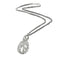 Collier avec pendentif en or blanc, diamants naturels