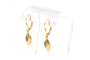 Boucles d'oreilles 1970 en or jaune 18 carats serties de saphirs