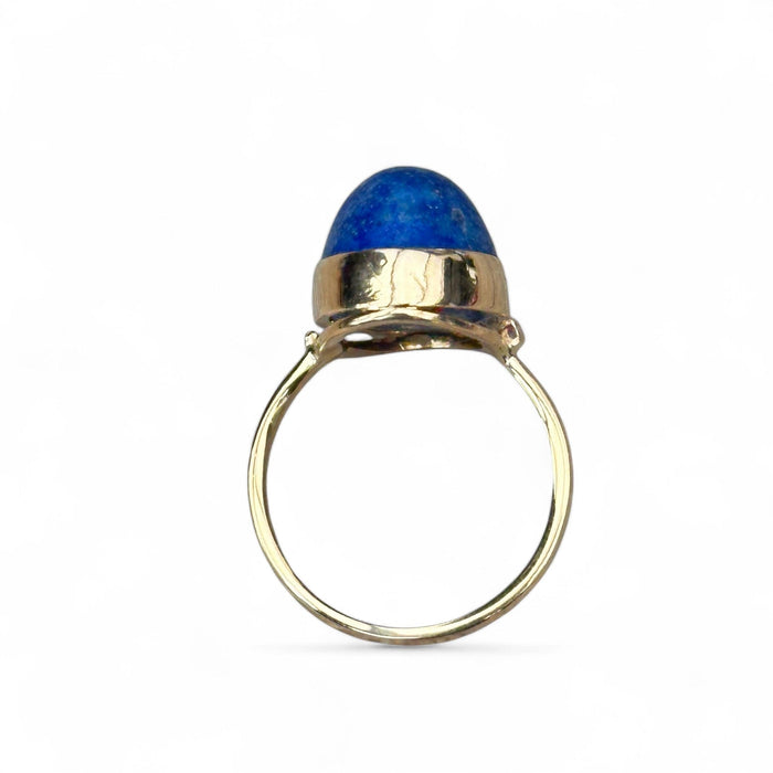 Bague 53 Bague Lapis lazuli en or jaune 58 Facettes 305