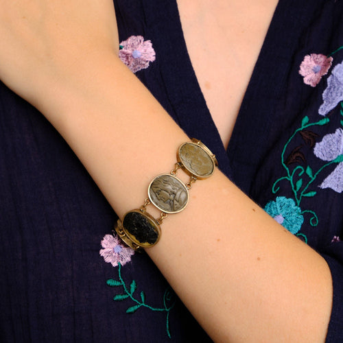 Bracelet Bracelet Camées de Lave 58 Facettes