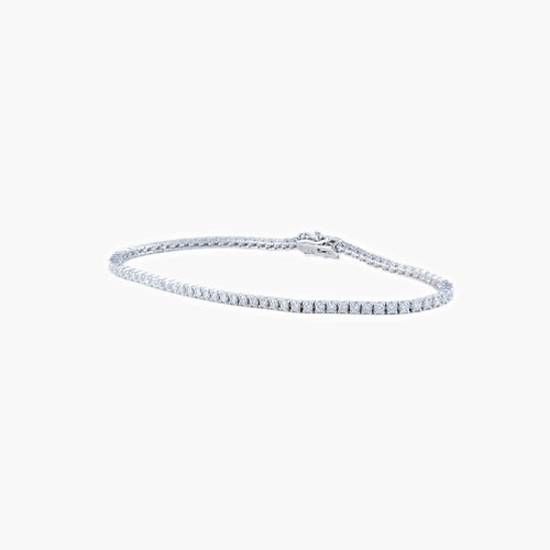 Bracelet Bracelet rivière en or blanc et diamants 58 Facettes 58FC19