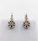 Boucles d'oreilles Dormeuses or jaune, diamants taille ancienne et diamant taille rose (circa 1900) 58 Facettes A05647