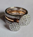 Bague 55 Hulchi Belluni - Bague Funghetti or rose et blanc diamants 58 Facettes 09183s-RWW