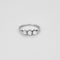Bague 55 Bague ancienne trilogie 1 diamant et 2 perles 58 Facettes