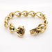 Bracelet Bracelet or jaune diamants et saphirs 58 Facettes