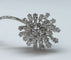Broche BROCHE MOTIF FLORAL PLATINE ET DIAMANTS 58 Facettes 250194