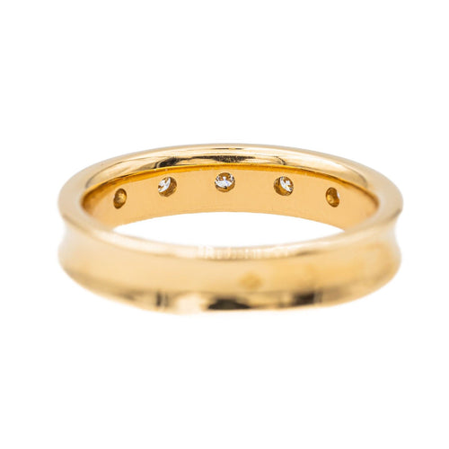 Bague 54 Bague Demi-alliance Or jaune Diamant 58 Facettes 3261222CN