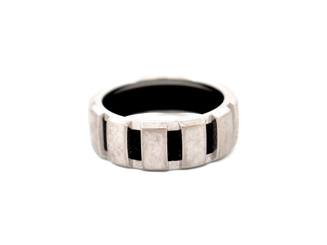 Bague 54 bague CHAUMET class one mm t54 or blanc 18k 7.6gr sertie 8 diamants 58 Facettes 269924