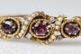 Bracelet Bracelet ancien en or jaune avec rubis, perles naturelles et diamants, Scandinavie, vers 1900 58 Facettes 10673