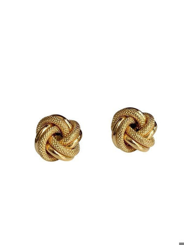 Boucles d'oreilles Boucles d'oreilles nœud en or jaune 58 Facettes