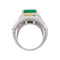 Importante bague Repossi deux ors, émeraude, diamants.