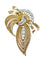 Broche Broche or jaune et diamants 2 ct 58 Facettes 1231