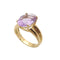 Bague 57 Bague or jaune et améthyste 58 Facettes