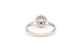 Bague Contemporaine or blanc 18 carats sertie de diamants (+/- 0.52ct)