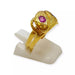 Bague 56 Bague double anneau or jaune empierrée 58 Facettes 330066220