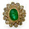 Bague 54 Bague Émeraude diamants vintage 58 Facettes