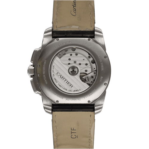 Montre Montre Cartier Calibre Chronographe en acier – 42 mm – Automatique – Full Set 2021 – Ref. 3578 58 Facettes