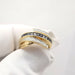 Bague 54 Bague or jaune saphirs et diamants 58 Facettes