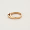 Bague 54,5 Bague jonc en or rose et diamants 58 Facettes CAL22182