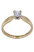 Bague 50 Solitaire or jaune diamant 58 Facettes 089401