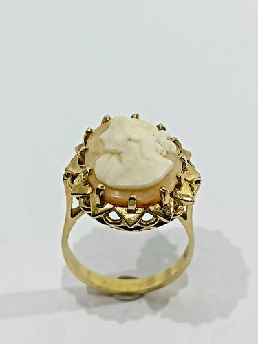 Bague 55 Bague Camée Or Rose 58 Facettes 3088/1
