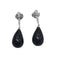 Boucles d'oreilles Boucles d'oreilles en corail noir et diamants, en or blanc 18 carats 58 Facettes PE326