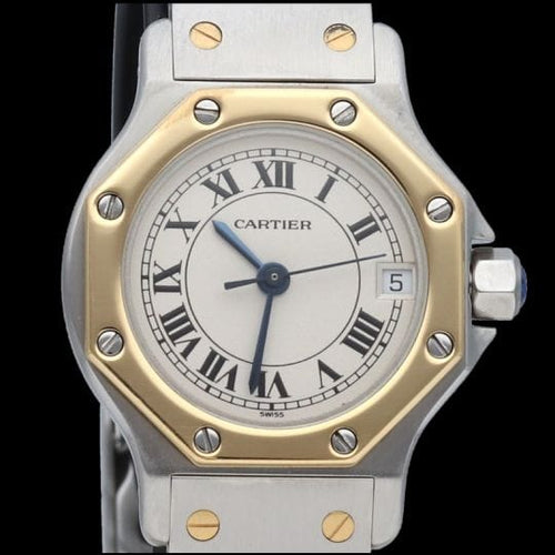 Montre Cartier Montre Santos Ronde Octagon 58 Facettes MT44435