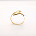 Ring 54 Yellow gold snake ring 58 Facettes