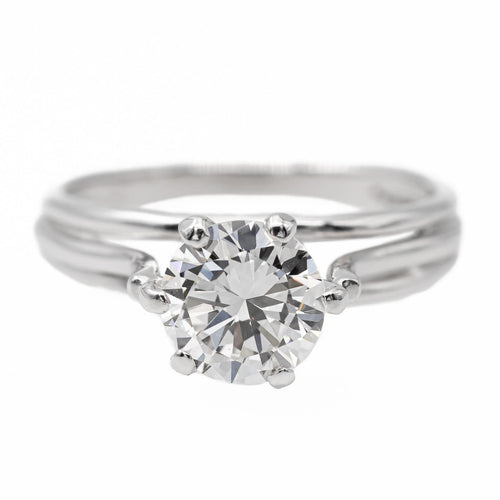 Bague 50 Bague Solitaire Or blanc Diamant 58 Facettes 2537614CN