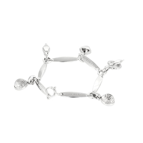 Bracelet BOUCHERON - Bracelet en or blanc, calcédoine et cristal de roche 58 Facettes