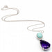 Collier Collier persan avec turquoise et améthyste. 58 Facettes D362788JE