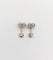 Boucles d'oreilles Puces d'oreilles diamants taille ancienne en or blanc 18k et platine 58 Facettes A04402
