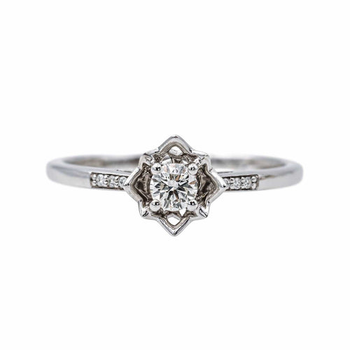 Bague 55 Mauboussin  Bague  Solitaire Ma reine d'amour Or blanc Diamant 58 Facettes 4342793RV