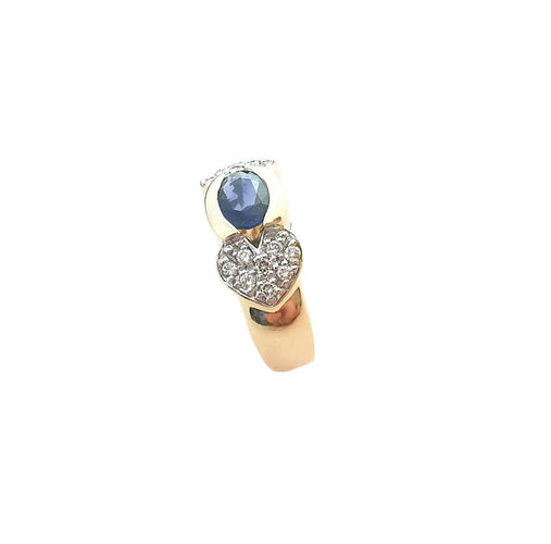 Bague 52.5 Bague Saphir Diamants Or 58 Facettes AA 1623