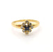 Bague 52 Bague or jaune, saphir, diamants 58 Facettes