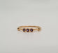 Ring 52 Rose gold ring set with amethysts 58 Facettes