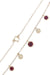 Collier Collier moderne or jaune grenats 58 Facettes 091831