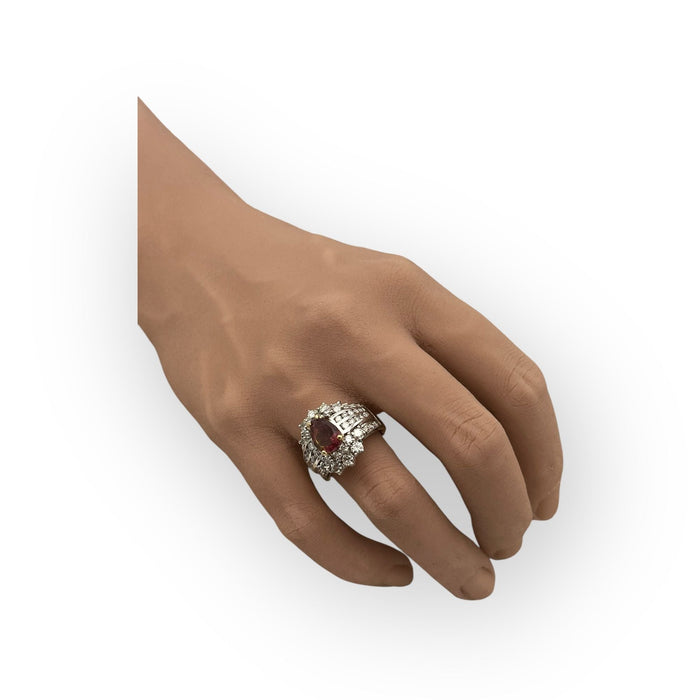 Bague Bague deux ors tourmaline et 50 diamants 58 Facettes 149051460