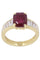 Bague 52 Bague moderne rubis et diamants 58 Facettes 093141