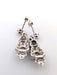 Boucles d'oreilles Boucles d'oreilles en or blanc 18 carats avec diamants 58 Facettes