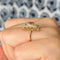 Bague 50 Bague or jaune, rubis, motifs "arabesques" 58 Facettes