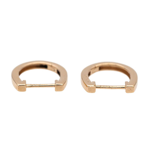 Boucles d'oreilles Ginette NY Boucles d'oreilles  Créoles Hoop Or rose 58 Facettes 2678598CN