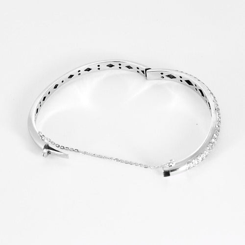 Bracelet Bracelet en or blanc et diamants 58 Facettes SOI3683