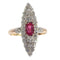 Bague 53 Rouge romantique : l'attrait intemporel d'une bague en rubis victorienne 58 Facettes 22298-0136