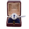 Bague 59 BAGUE OR BLANC - SAPHIR et DIAMANTS - ART DÉCO 58 Facettes