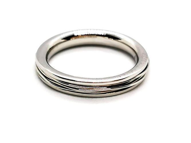 Bague 55 Bague Alliance Or blanc 58 Facettes 1178339CD