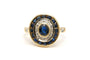 Bague 51 Bague contemporaine or jaune sertie de saphirs et de diamants (+-0.03ct) 58 Facettes 22982